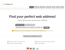 Tablet Screenshot of domains.sitegenie.com